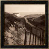 Clôture dans les dunes Affiche par Christine Triebert