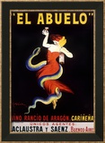 El Abuelo, Vino Rancio de Aragon Lámina giclée enmarcada por Leonetto Cappiello