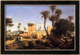 Moorish Buildings at Elche, Spain Plakat av Adolphe Paul E. Balfourier