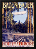 Baden Baden by Airship Hotel Lámina giclée enmarcada Baden Baden by Airship Hotel Lámina giclée enmarcada
