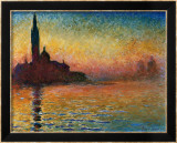 Saint-Georges Majeur au crépuscule Affiches par Claude Monet