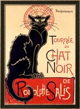 Chat Noir Estampe encadrée par Théophile Alexandre Steinlen