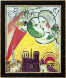 Le Dimanche, 1954 Affiche par Marc Chagall