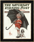 April Showers, c.1914 Lámina giclée enmarcada por Joseph Christian Leyendecker