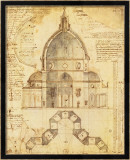 Florence Dome Lámina giclée enmarcada por Lodovic Cardi
