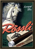 Rossli Cigars Lámina giclée enmarcada por Iwan E. Hugentobler