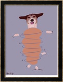 Jack Russell - Do You Want To Go For A Walk Reproduction encadrée édition limitée par Ken Bailey