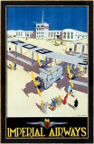 Líneas aéreas imperiales Lámina giclée enmarcada Líneas aéreas imperiales Lámina giclée enmarcada