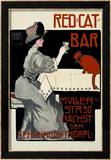 Red Cat Bar Framed Giclee Print by Georges Rogier
