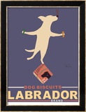 Yellow Lab Biscuits Lámina enmarcada de edición limitada por Ken Bailey