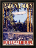 Baden Baden by Airship Hotel Lámina giclée enmarcada Baden Baden by Airship Hotel Lámina giclée enmarcada