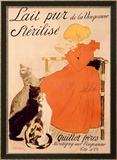 Lait Pur Sterilise Cats Lámina giclée enmarcada por Théophile Alexandre Steinlen Lait Pur Sterilise Cats Lámina giclée enmarcada por Théophile Alexandre Steinlen