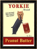 Yorkie Peanut Butter Reproduction encadrée édition limitée par Ken Bailey