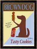 Brown Dog Cookies Reproduction encadrée édition limitée par Ken Bailey