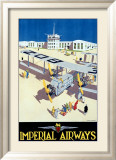 Líneas aéreas imperiales Lámina giclée enmarcada Líneas aéreas imperiales Lámina giclée enmarcada