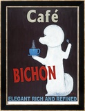 Bichon Cafe Lámina enmarcada de edición limitada por Ken Bailey