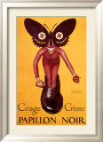 Papillon Noir Lámina giclée enmarcada por Leonetto Cappiello Papillon Noir Lámina giclée enmarcada por Leonetto Cappiello