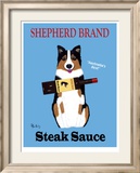 Shepherd Steak Sauce Reproduction encadrée édition limitée par Ken Bailey