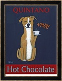 Quintano Hot Chocolate Lámina enmarcada de edición limitada por Ken Bailey