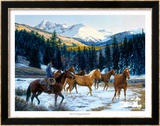 Where the Sun Shines on the Mountain Top Reproduction encadrée édition limitée par Tim Cox