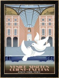 Milano Orient Express Lámina giclée enmarcada por Pierre Fix-Masseau