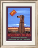 Ridgeback Brand Lámina enmarcada de edición limitada por Ken Bailey Ridgeback Brand Lámina enmarcada de edición limitada por Ken Bailey