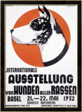 Austellung Von Hundren Estampe encadrée par Johannes Handschin