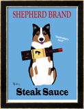 Shepherd Steak Sauce Lámina enmarcada de edición limitada por Ken Bailey