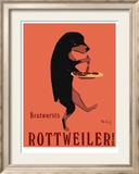 Rottweiler Brand Reproduction encadrée édition limitée par Ken Bailey