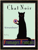 Chat Noir - Black Cat Lámina enmarcada de edición limitada por Ken Bailey