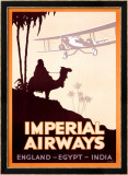 Imperial Airways Estampe encadrée par Peckham 