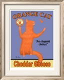 Chat roux Reproduction encadrée édition limitée par Ken Bailey