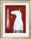 Thé Bull Terrier Reproduction encadrée édition limitée par Ken Bailey