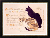 Bodiniere Expo Steinlen Lámina giclée enmarcada por Théophile Alexandre Steinlen