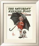 April Showers, c.1914 Lámina giclée enmarcada por Joseph Christian Leyendecker