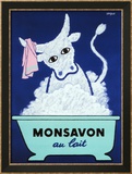Monsavon au Lait Estampe encadrée par Raymond Savignac