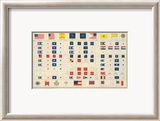 Civil War: Flags, Badges, c.1895 Gerahmter Giclée-Druck