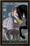 Puerto d' Santa Maria Indrammet giclee-tryk af Manolo Prieto
