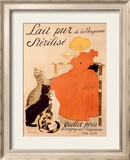 Lait Pur Sterilise Cats Lámina giclée enmarcada por Théophile Alexandre Steinlen Lait Pur Sterilise Cats Lámina giclée enmarcada por Théophile Alexandre Steinlen