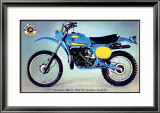 Bultaco Frontera MKII Motorcycle Poster Lámina giclée enmarcada