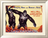 Ringling Brothers: Mr. and Mrs. Gargantua the Great Lámina giclée enmarcada
