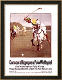 Polo-Wettspiel Gerahmter Giclée-Druck von Angelo Jank