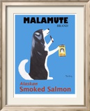 Malamute Smoked Salmon Lámina enmarcada de edición limitada por Ken Bailey