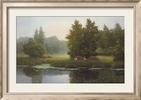 Russian Landscape with Storcks Affiches par Igor 