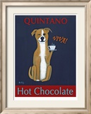 Quintano Hot Chocolate Lámina enmarcada de edición limitada por Ken Bailey