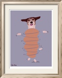 Jack Russell - Do You Want To Go For A Walk Reproduction encadrée édition limitée par Ken Bailey