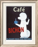 Bichon Cafe Lámina enmarcada de edición limitada por Ken Bailey Bichon Cafe Lámina enmarcada de edición limitada por Ken Bailey