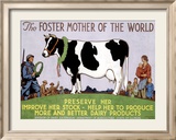 La mère du monde Foster Estampe encadrée par Richard Fayerweather Babcock