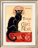 Tournée du Chat Noir Estampe encadrée par Théophile Alexandre Steinlen