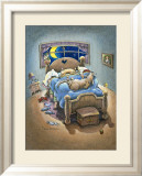 Bed Hogs Estampe encadrée par Gary Patterson